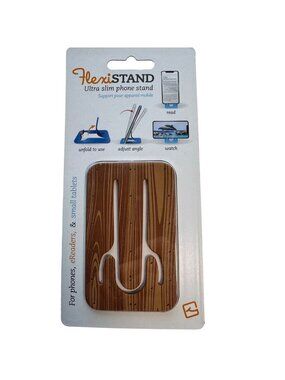 Flexistand Wood Slim Phone Stand Universal Portable Phone Holder Hands-free New